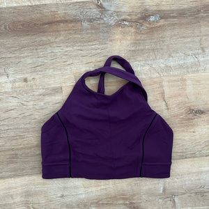 Lululemon purple high neck sports bra size 6